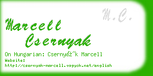 marcell csernyak business card